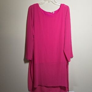Soft Surroundings Jennifer High-Low Tunic. Size Large.  Sheer Sleeves and Bottom